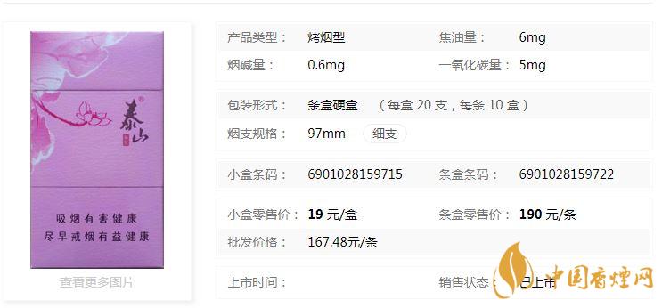 泰山顏悅多少錢一盒價格？泰山顏悅香煙價格大全2020